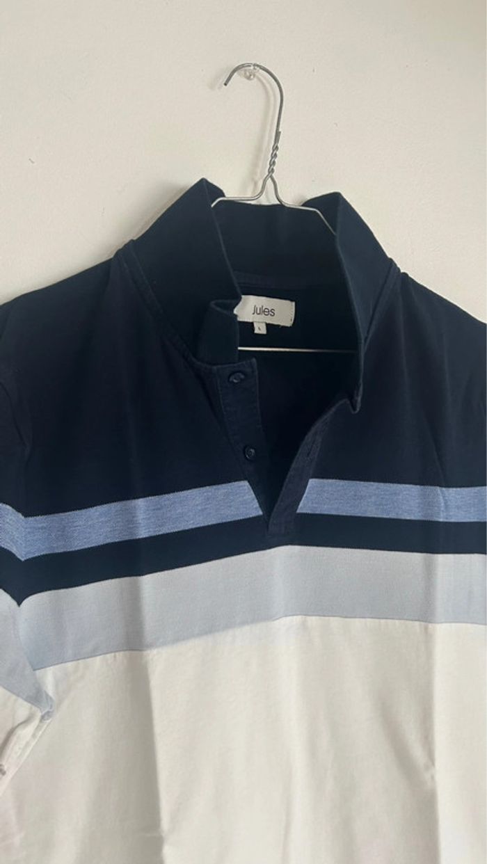 Polo bleu et blanc Jules - photo numéro 2