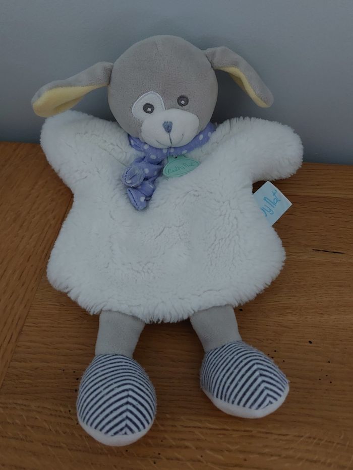 Doudou marionnette chien - Baby Nat - photo numéro 2