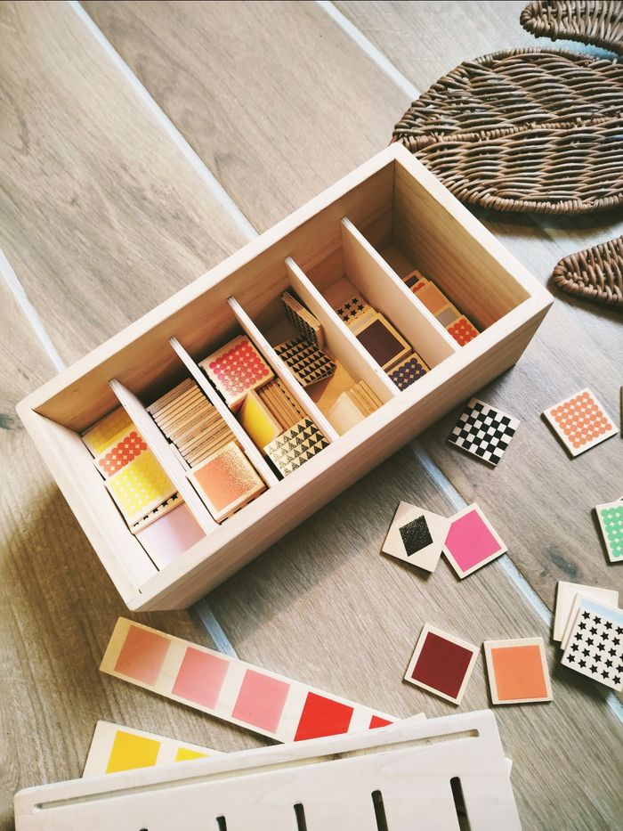 🌈Coffret boîte de tri Montessori en bois - photo numéro 2