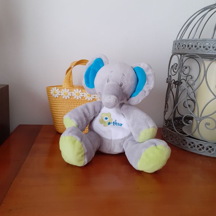 Doudou-peluche Petit Éléphant *Arthur - photo numéro 7