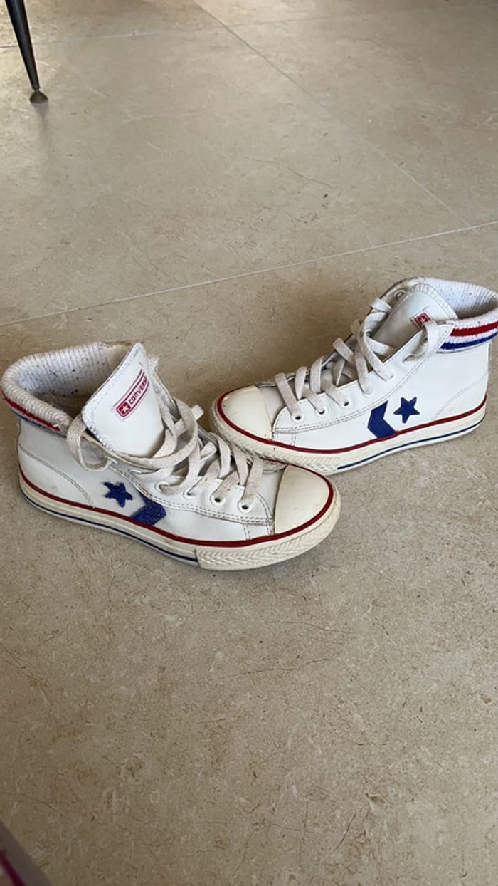 Converse haute cuir mixte