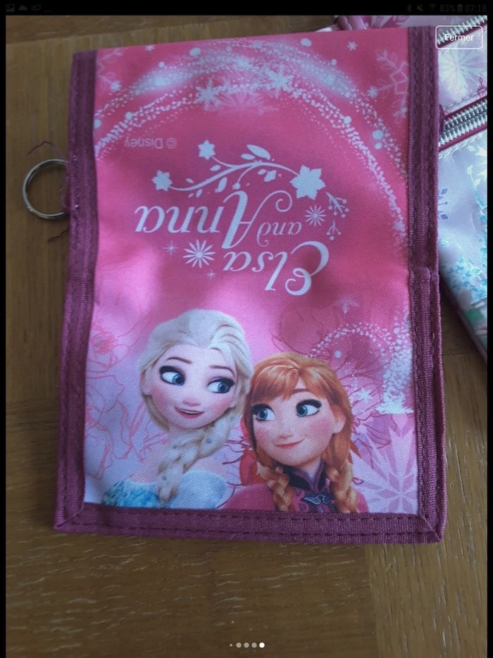 Sac à main  avec porte feuille reine des neiges - photo numéro 7