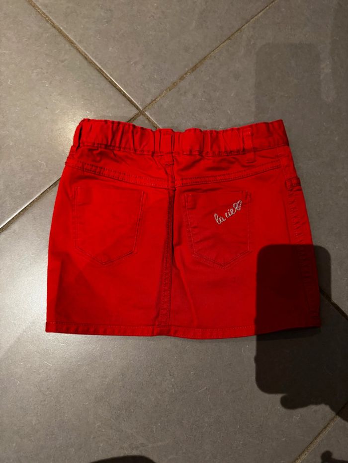 Jupe réversible - La compagnie - Cœur - Rouge, rose & argenté - 5 ans - photo numéro 2