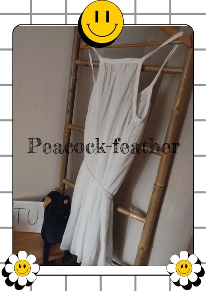 Robe bretelles blanche TU - photo numéro 4