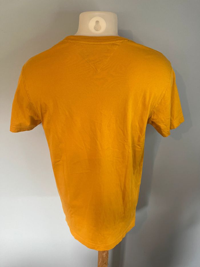 T-shirt Tommy Hilfiger homme – taille S – col rond moutarde – 100 % coton - photo numéro 4