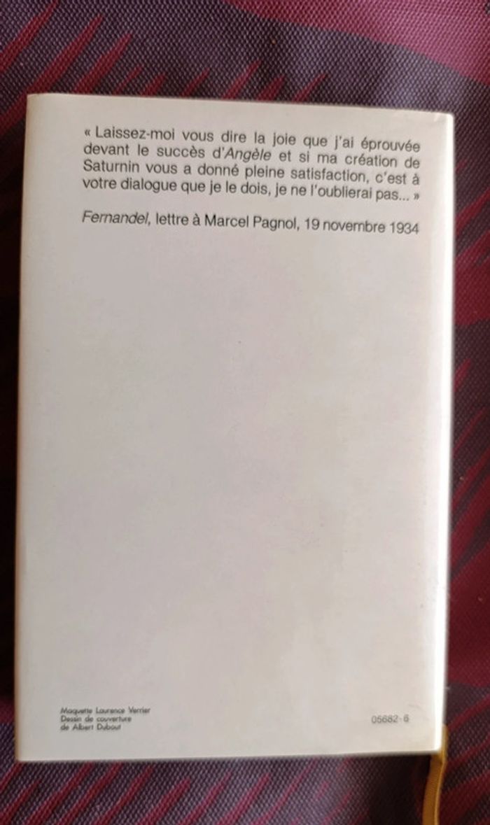 Livre Marcel Pagnol. Angèle. Pirouettes. - photo numéro 2