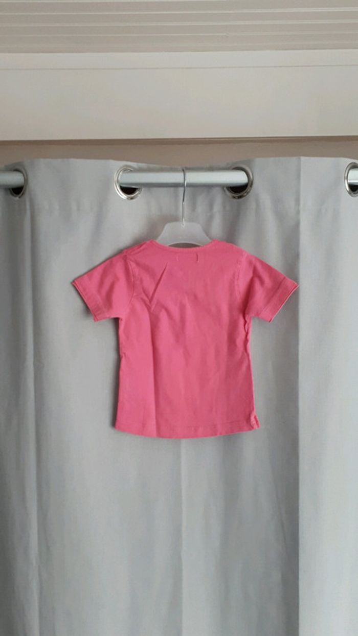 T-shirt rose fille 18mois Tissaia - photo numéro 2