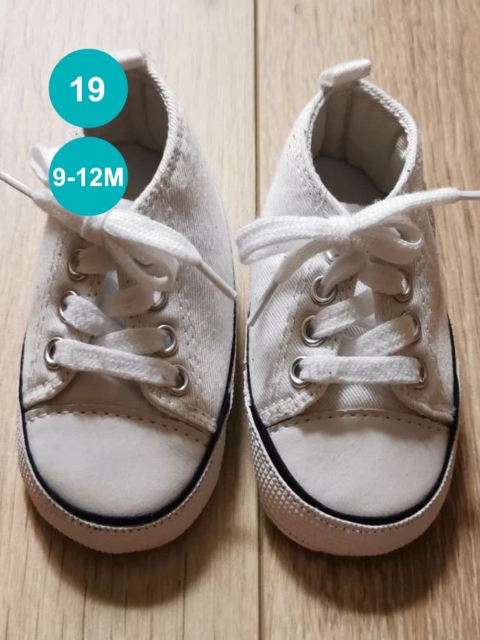 Baskets bébé blanches 9-12 mois