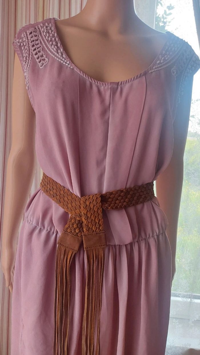 Ceinture tressée Naf Naf cuir taille 3 (85cm) - photo numéro 2