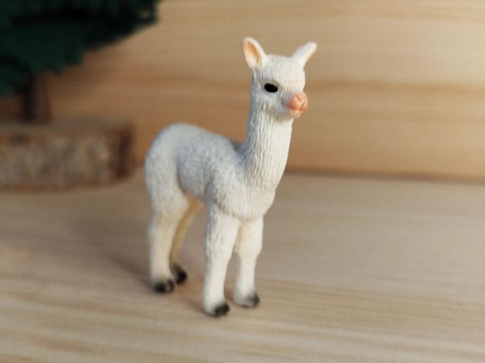 Schleich jeune lama beige Figurine Animal d'Amérique du Sud - photo numéro 2