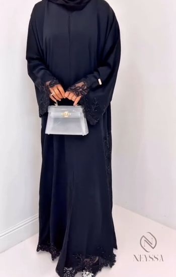 Abaya kimono noir
