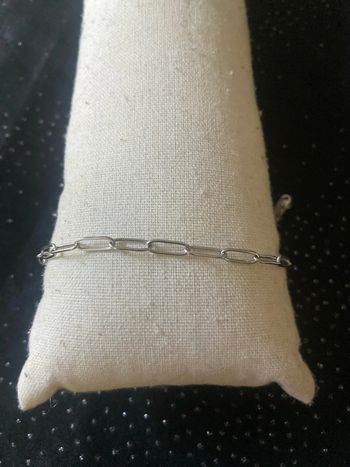 Bracelet fine chaîne argentée