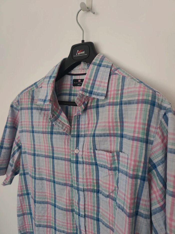 Chemise manches courtes XL blue harbour marks & Spencer à carreaux - photo numéro 3