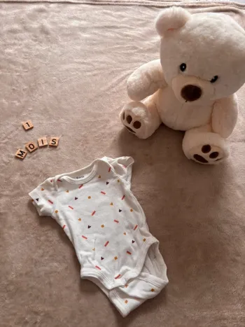 Body manches courtes GÉMO - 1 mois