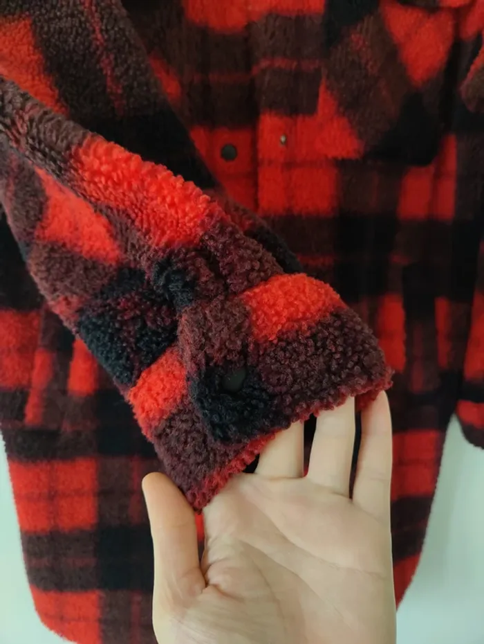 Veste chaude à carreaux H&M taille XS - photo numéro 4