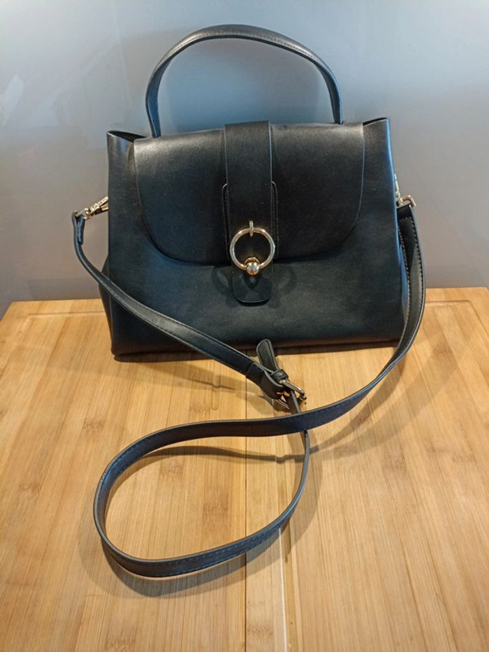 Sac bandoulière noir Tom et eva