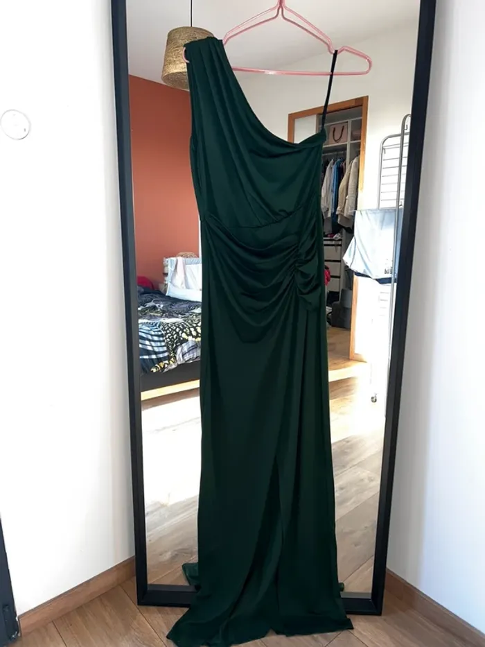 Robe verte sapin SHEIN taille M - photo numéro 2