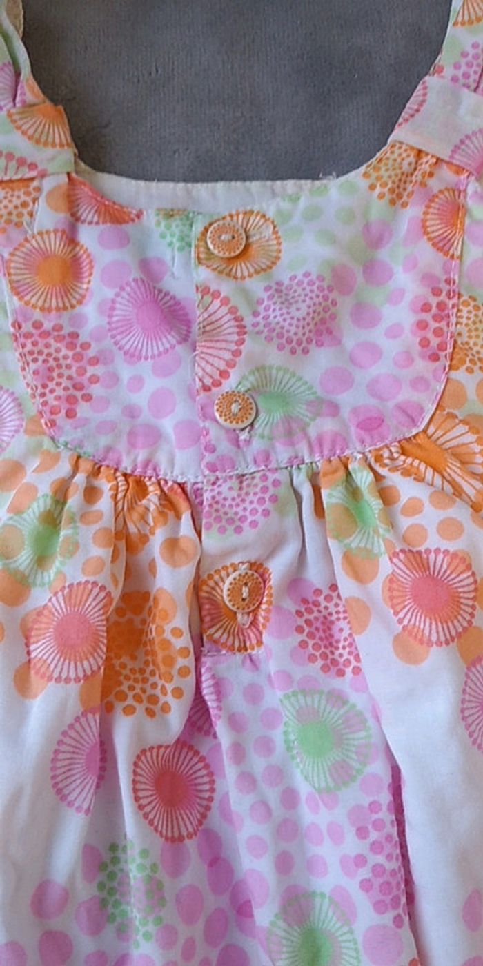 Robe multicolore fleurs, cercles Fille 6 mois Obaïbi Okaïdi - photo numéro 9