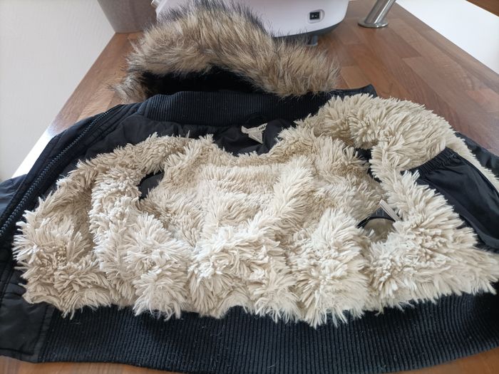 Manteau chaud noir fourré 2-3 ans H&M - photo numéro 8