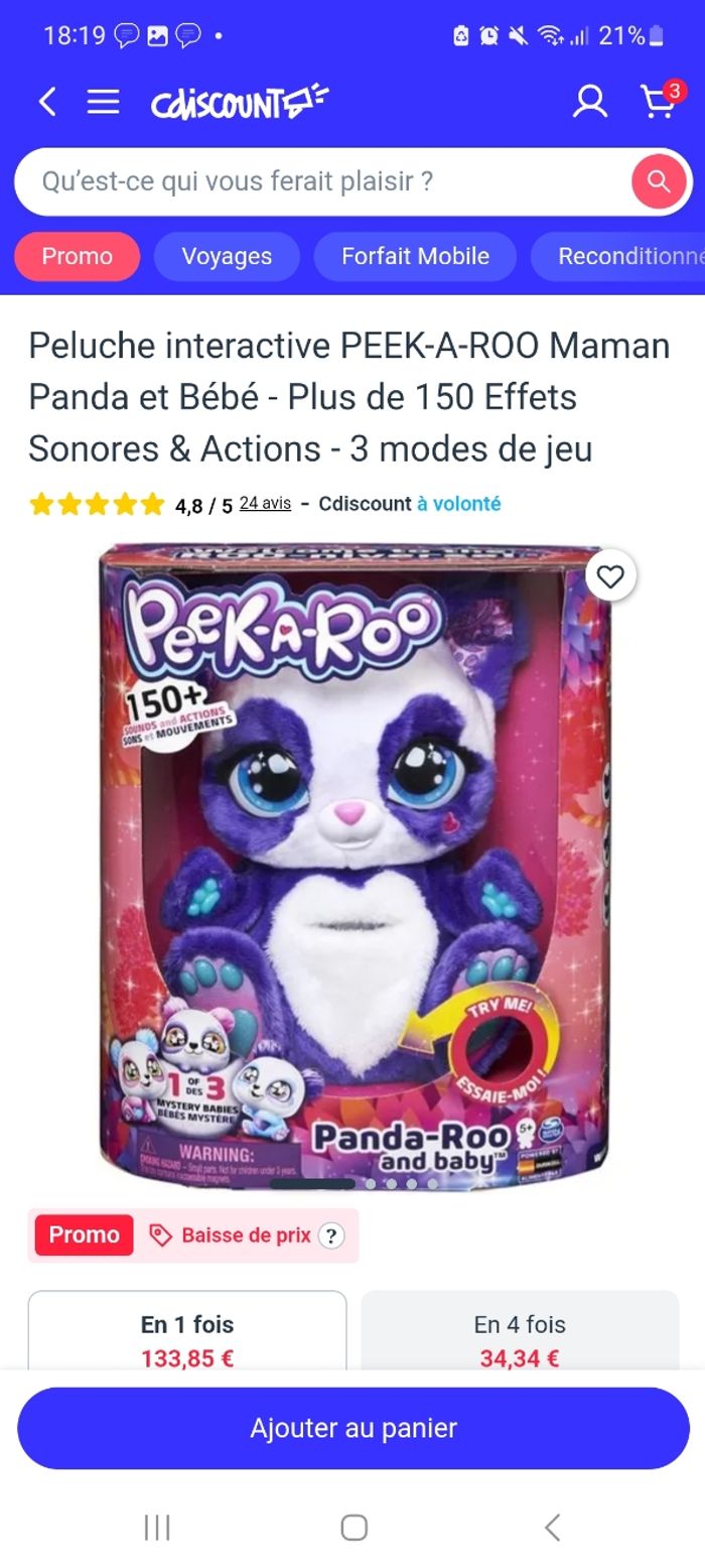 Peluche interactif