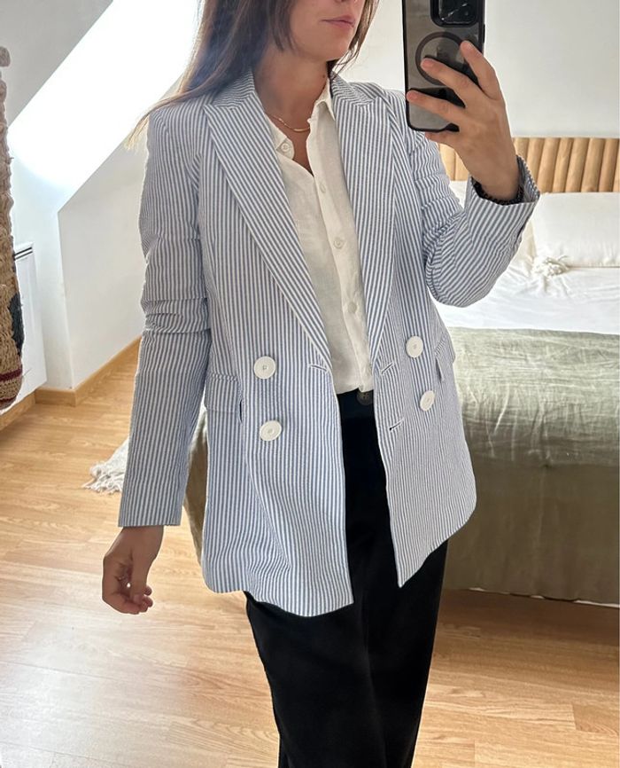 Blazer rayé mango 🐚 - photo numéro 3