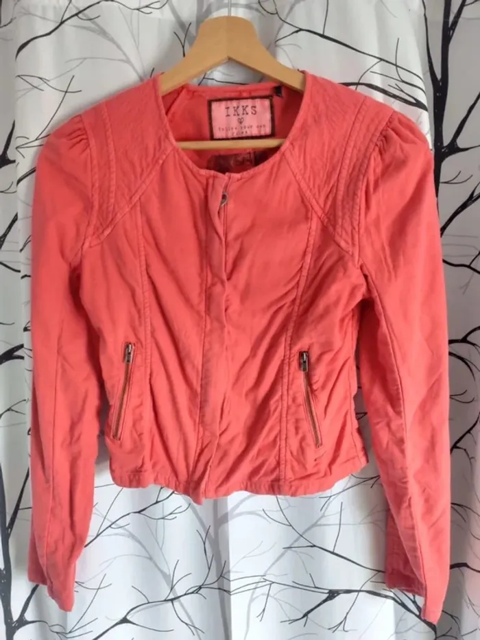 Veste fille corail IKKS taille 12 ans