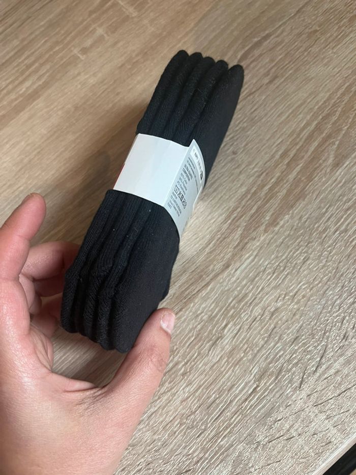 Lot 5 paires de Socquettes (mixte) invisibles noires  taille 27-30 neuves - photo numéro 2