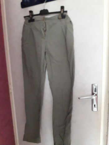Pantalon toile la redoute kaki