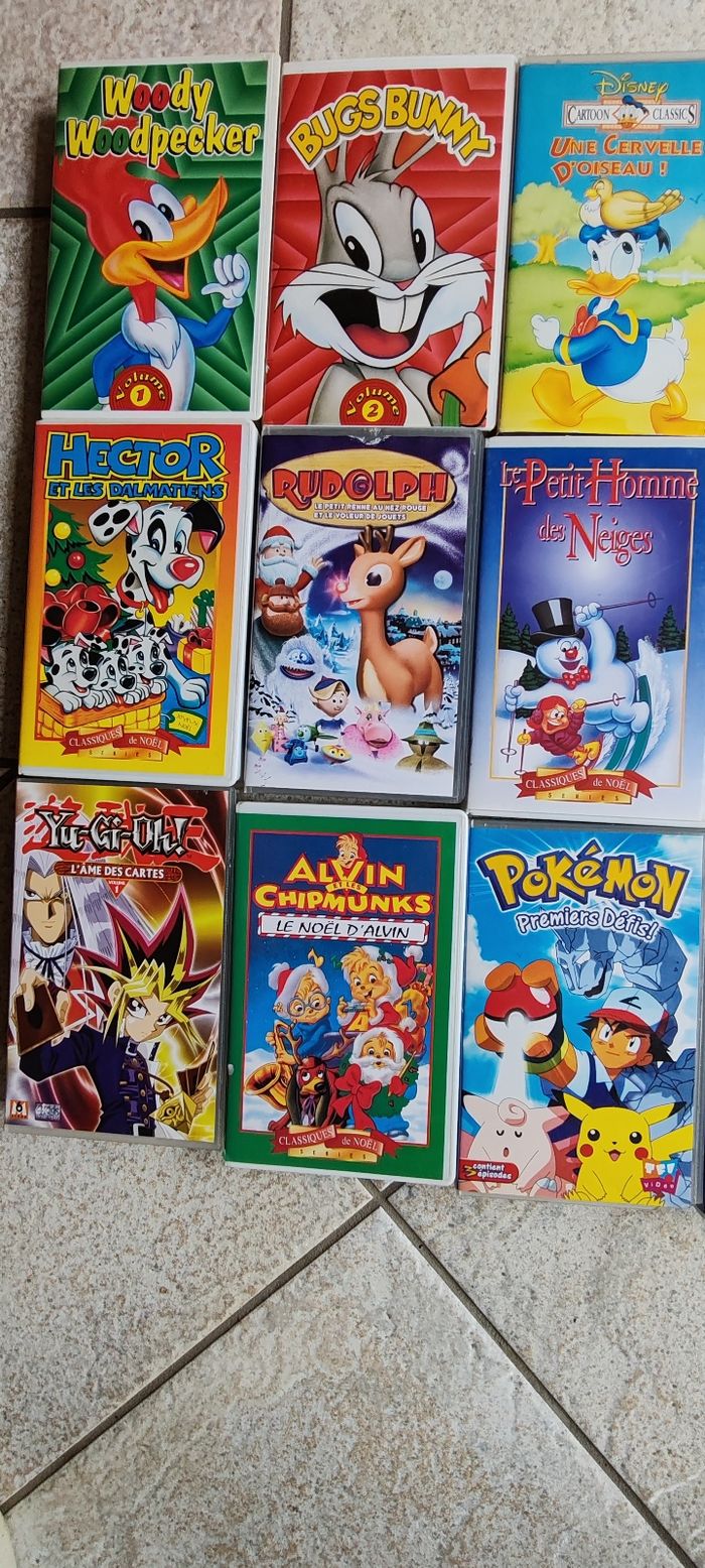 Cassettes VHS dessins animés - photo numéro 3