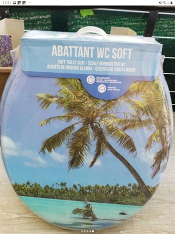 Abattant wc imprimé tropical neuf