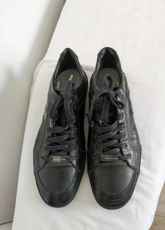 Chaussure en cuir - Serge Blanco - taille 42 - photo numéro 2