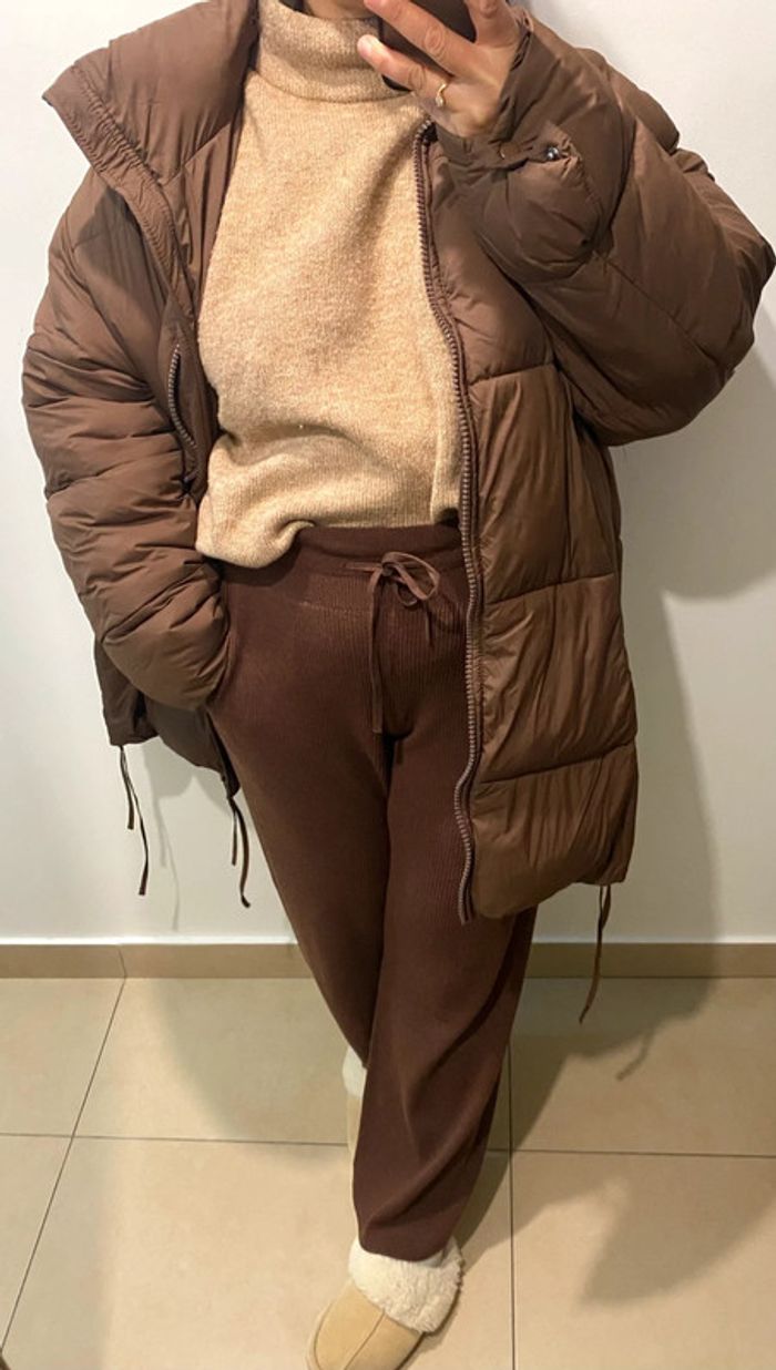 Doudoune Puffer Coat Oversize Chaude ZARA Taille M Et Plus - photo numéro 8