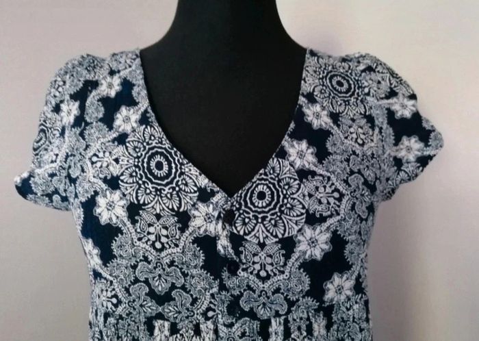 Robe de plage boutonnée bleue Jennyfer taille 36 - photo numéro 8