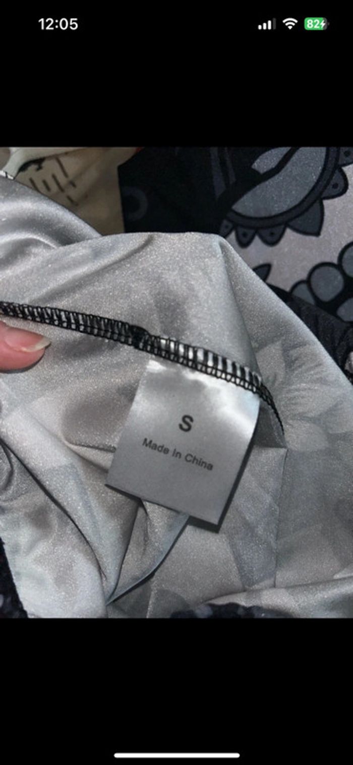 Legging tête de mort taille S 36 - photo numéro 3