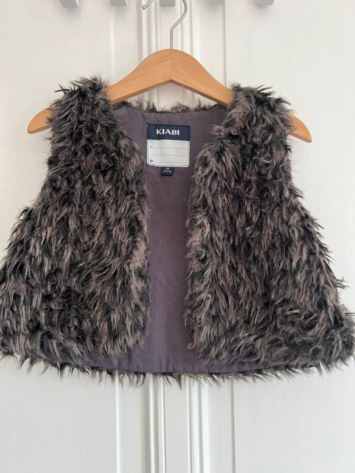 Gilet fausse fourrure kiabi 3 ans