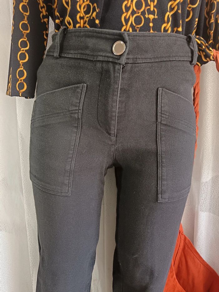 Ba&sh | Pantalon 7/8 noir | t. 0 - photo numéro 3