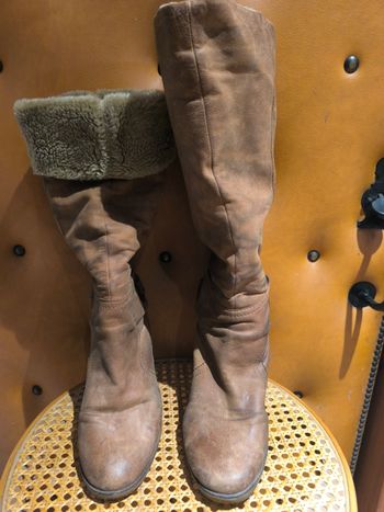 Bottes à talons fourrées 