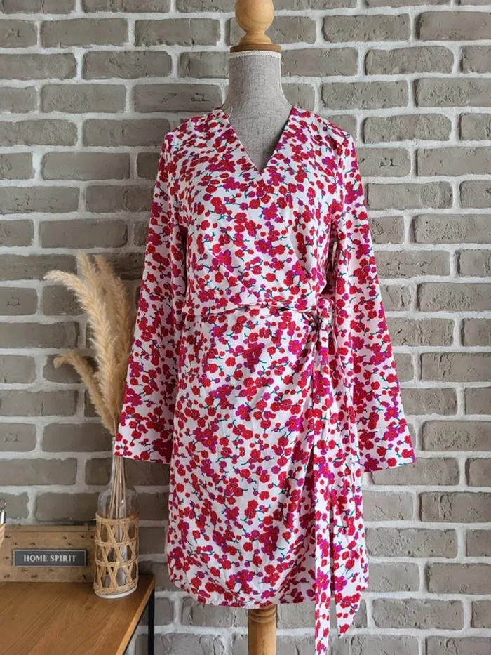 Robe portefeuille fleurie Lili & Lala