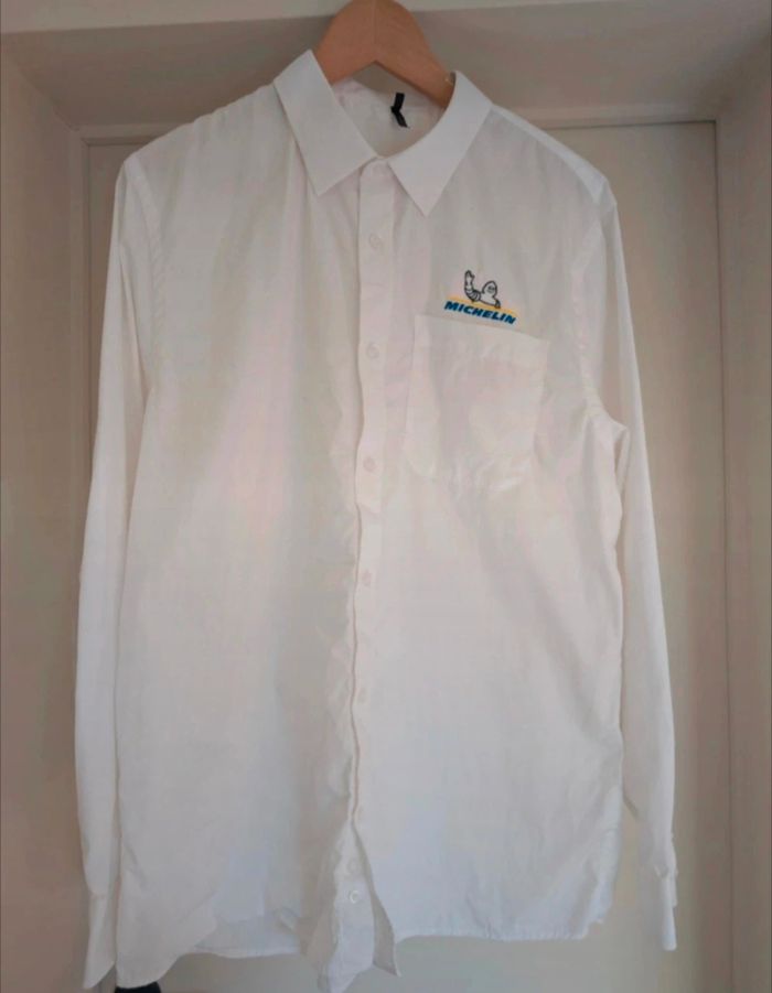 Michelin Kariban Chemise Blanche - Taille L - 100% Coton