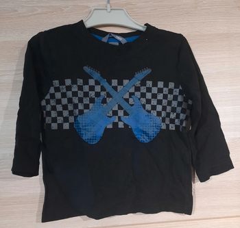 Tee-shirt manches longues rock and roll taille 2 ans H&M