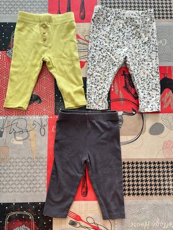 Lot leggings fille 6 mois
