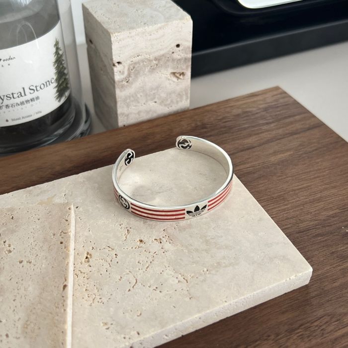 Bracelet Gucci/Adidas en argent sterling, orange