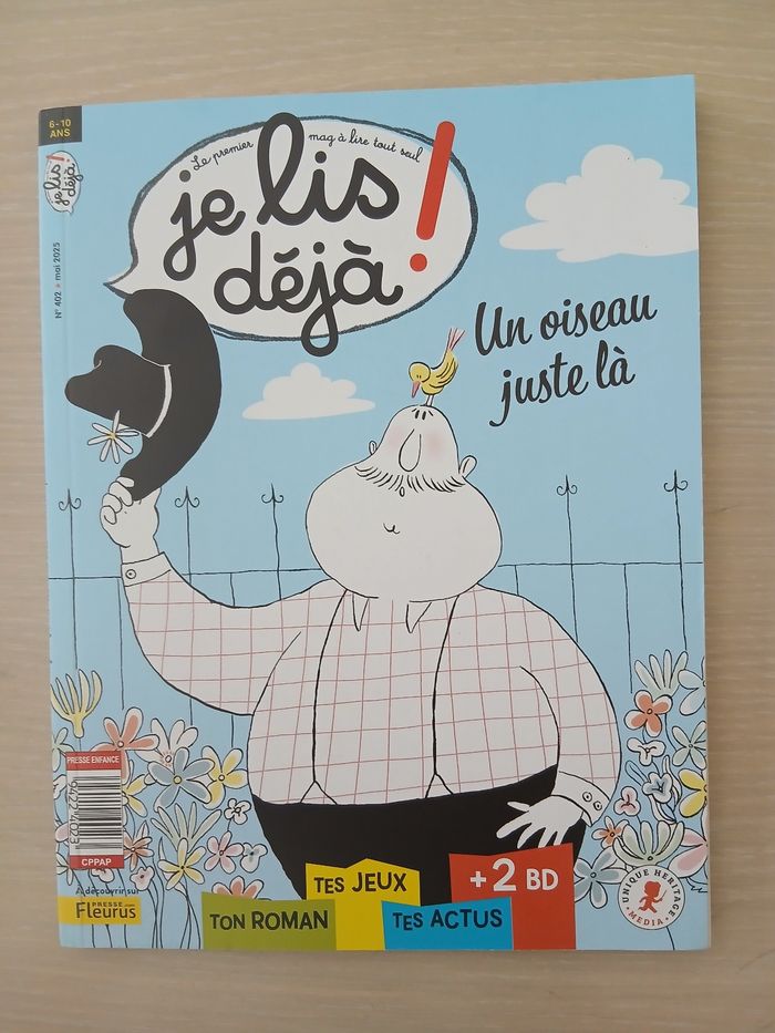 Cahier enfant 6/10 ans neuve je lis deja un oiseau judte la