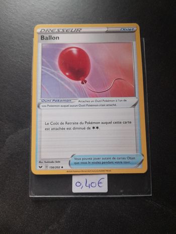 Carte Pokémon Ballon 156/202