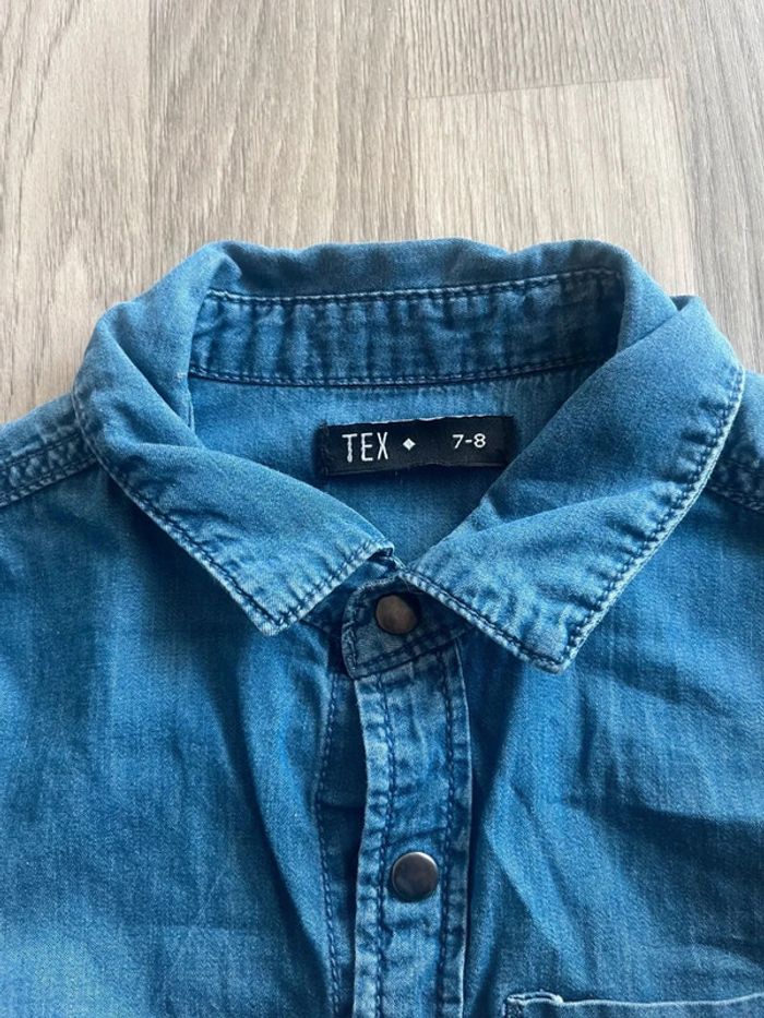 Chemise en jeans 7 / 8 ans - photo numéro 3