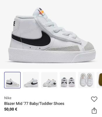 Basket montante Nike T18,5 neuve