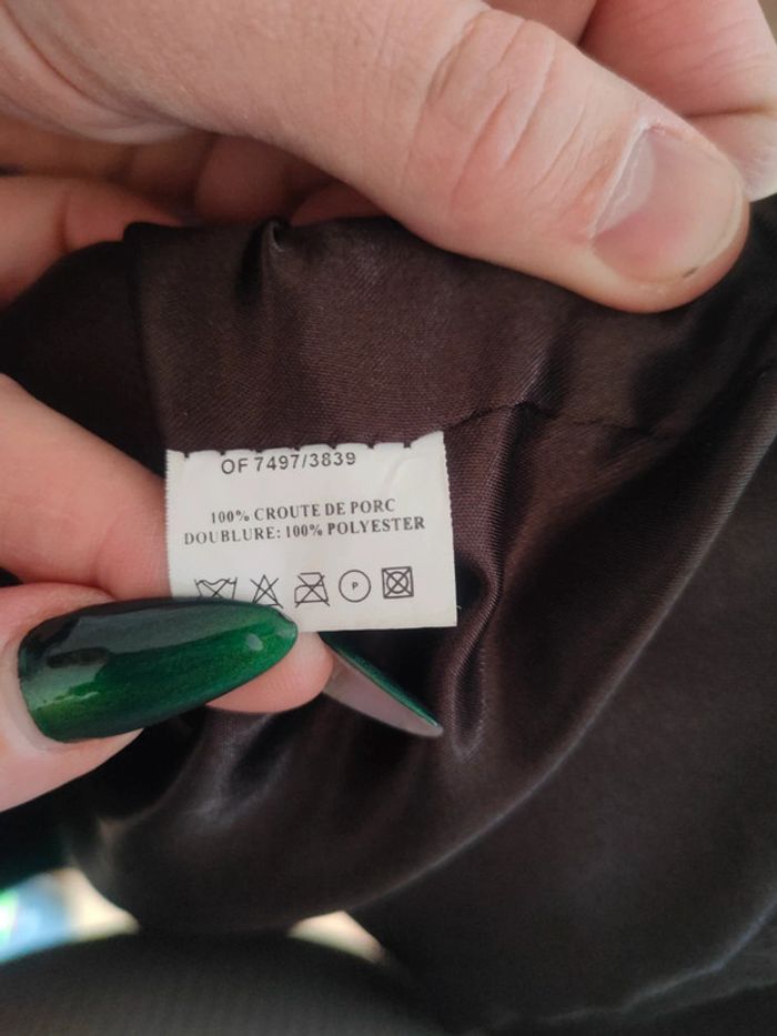 Veste en cuir véritable - photo numéro 9