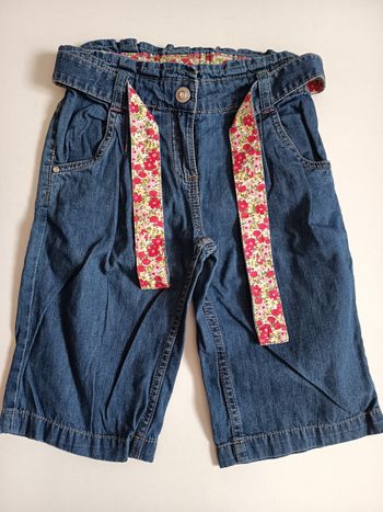 Bermuda en jeans fille