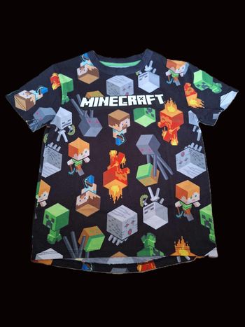 T-shirt manches courtes 8 ans Minecraft