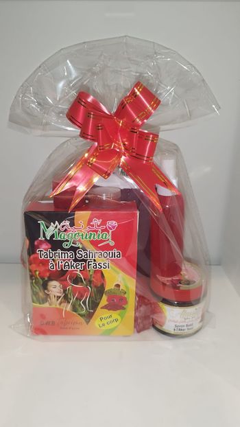 Coffret Bien-Être Rouge avec Ruban pour Fille/ Femme - 7 Pcs